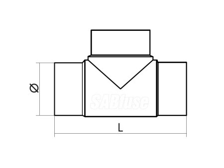 ТРОЙНИК ЛИТОЙ ДЛИННЫЙ 90° TEE PE100 PN16 D25